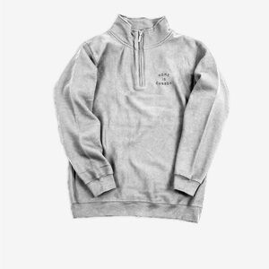 Peace Collective Home is Canada Quarter Zip Sweater - Grey